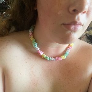Multi colored stone necklace